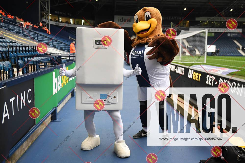 West Bromwich Albion v Sheffield United EFL Sky Bet Championship 18/08/2021. West Bromwich Albion mascots Boiler Man and w