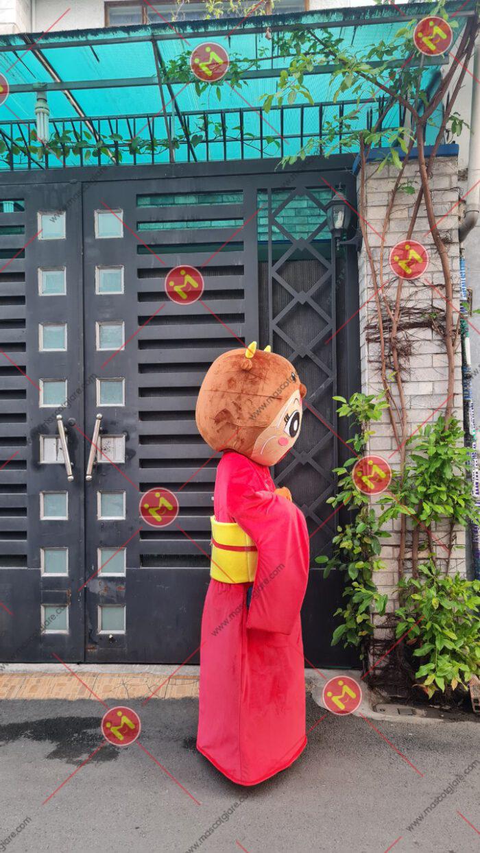 mascot con bò đỏ
