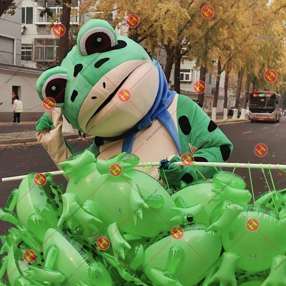 mascot ếch xanh