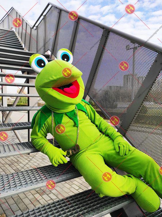 mascot ếch xanh