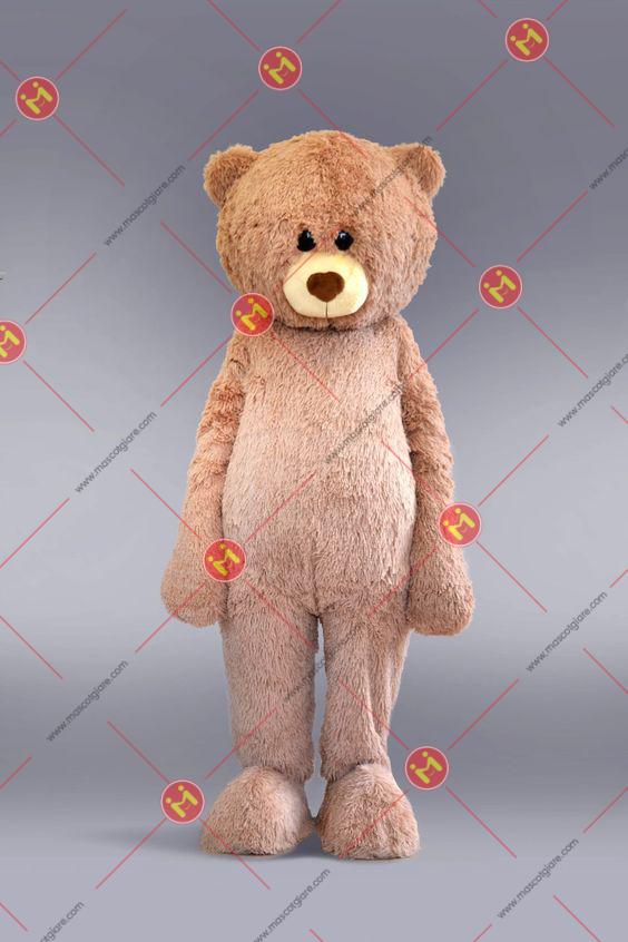 mascot gấu nâu