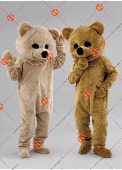 mascot gấu nâu
