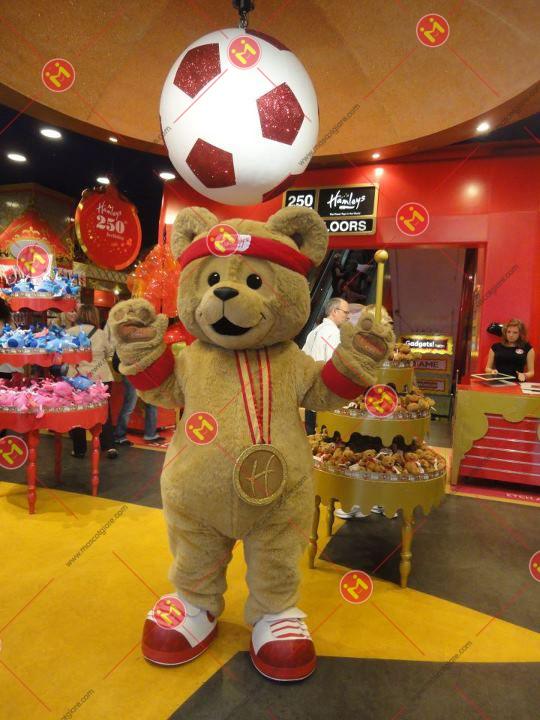 mascot gấu nâu Kenli