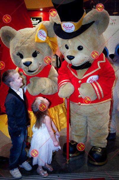 mascot gấu nâu Kenli