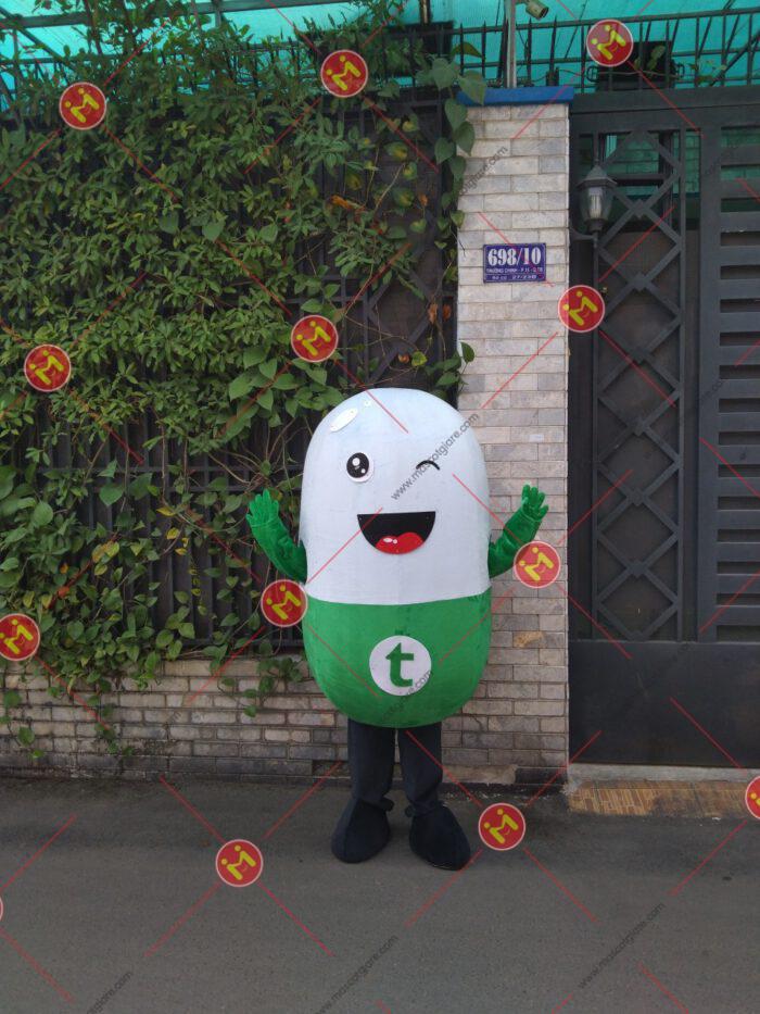 mascot hình viên thuốc
