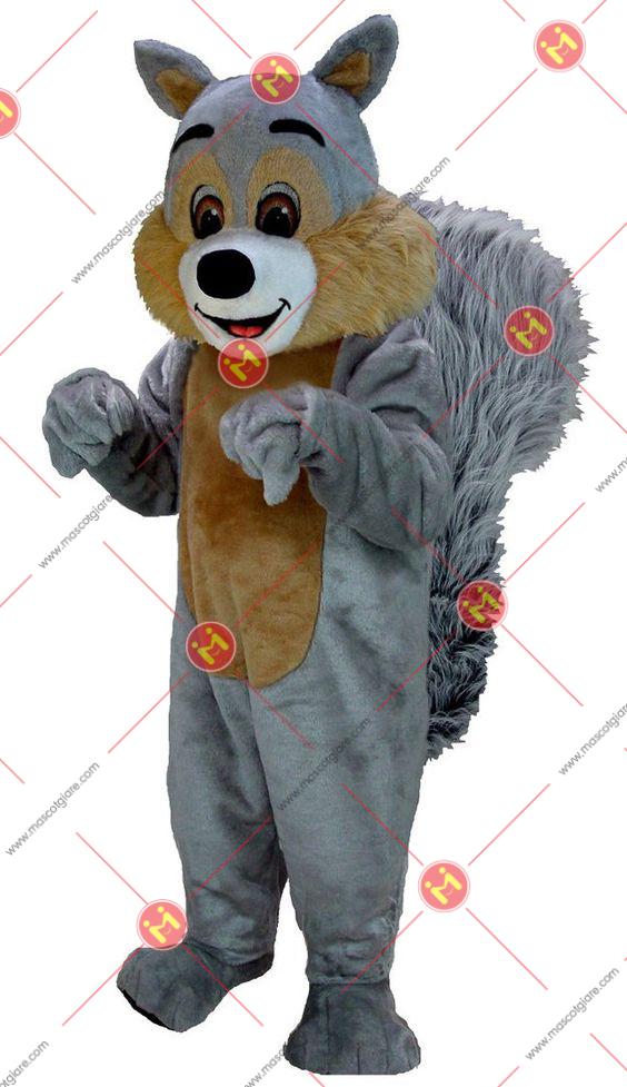 mascot hơi sóc dễ thương
