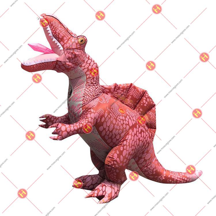 mascot khủng long hồng