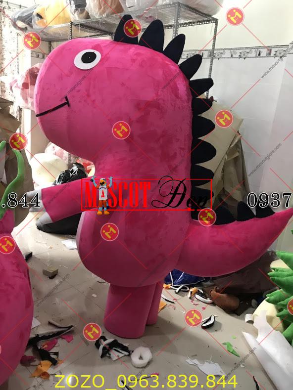 mascot khung long hong Ot65
