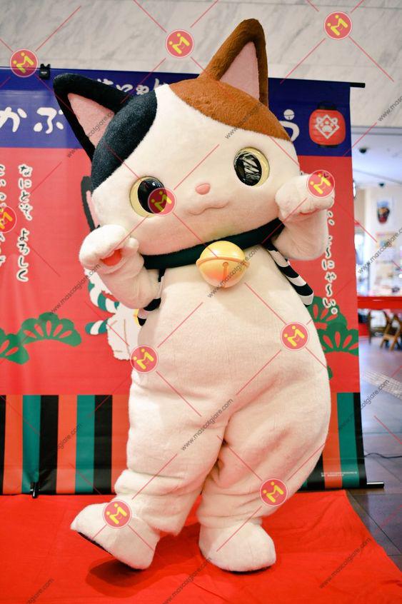 mascot mèo dễ thương