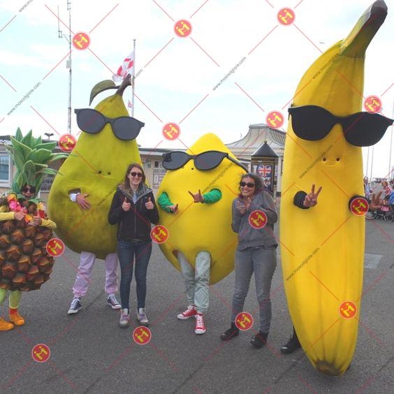 mascot quả chuối vàng