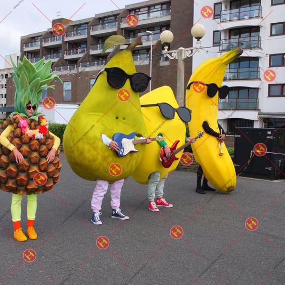 mascot quả chuối vàng