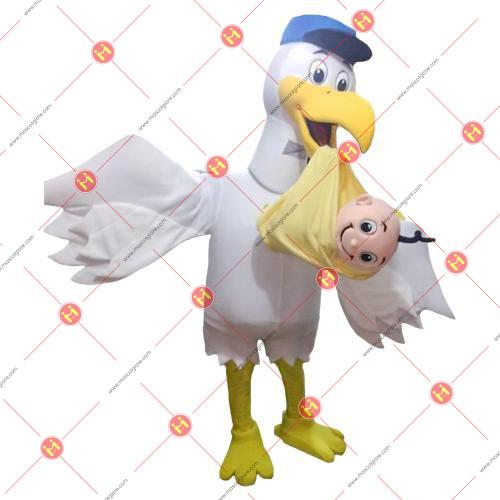 mascot hình con cò