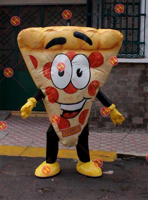 mascot hình sản phẩm pizza