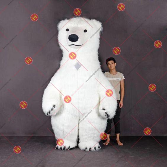 mascot gấu hơi
