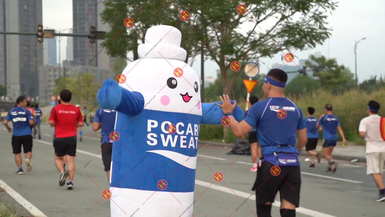 mascot hơi Pocari Sweet
